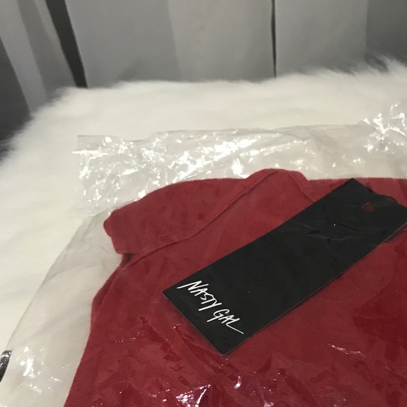 Red Ribbed Bodysuit - Picture 4 of 4